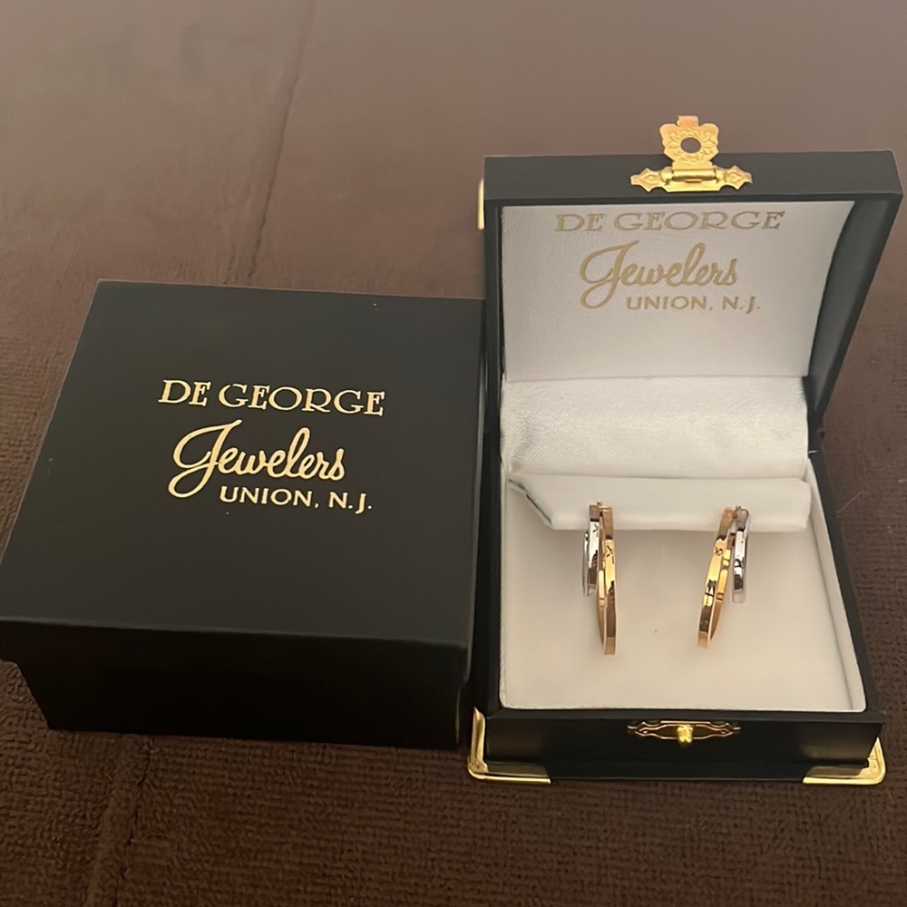 Silver/gold earrings